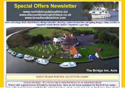 July 2019 Newsletter screenshot